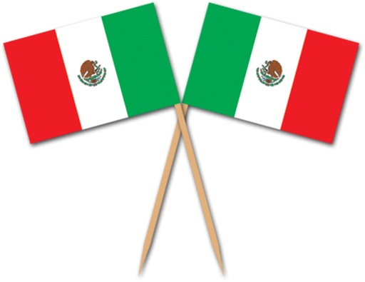 [60112] 6.5cm Mexican Flag Picks