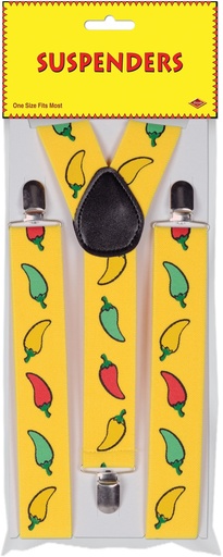 [60819] Chili Pepper Suspenders