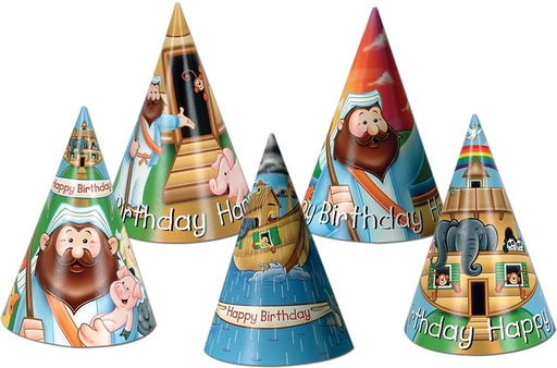 [66012] Noah's Ark Birthday Hats