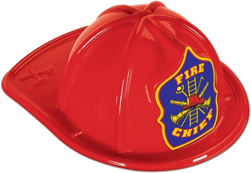 [66784] Plastic Fire Chief Hat
