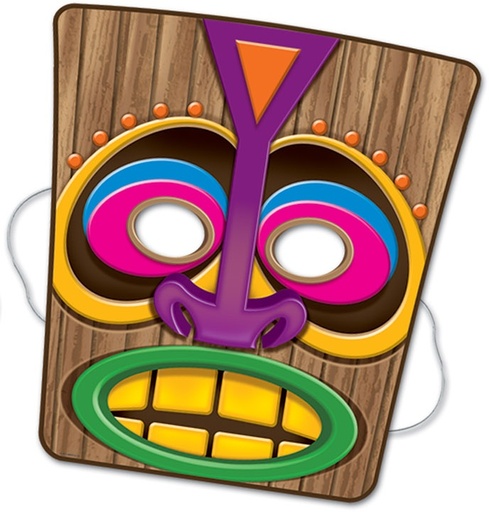 [66805] 25cm Tiki Masks