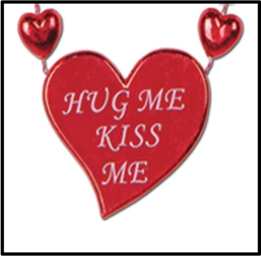 [70270] 56cm Valentine Heart Necklace