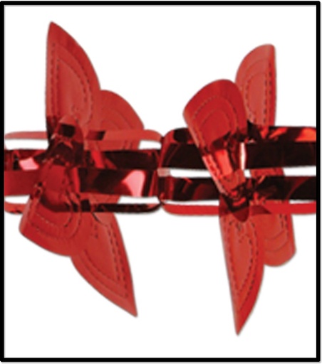 [70284] 2.7m x 30cm Heart Garland/Column