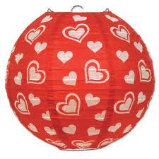 [70426] 24cm Heart Paper Lantern
