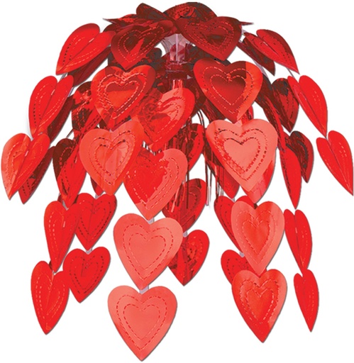 [70750-R] 60cm Heart Cascade