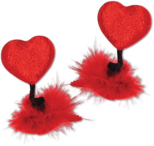 [70766] Heart Hair Clips