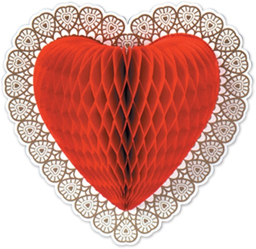 [77090] 30cm Tissue Heart Decoration