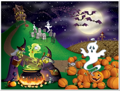 [00909] Halloween Insta Mural, 1.8m