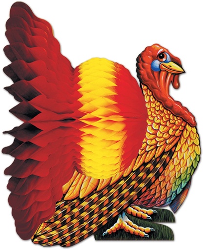 [99066] 30cm Tissue Turkey Centrepiece