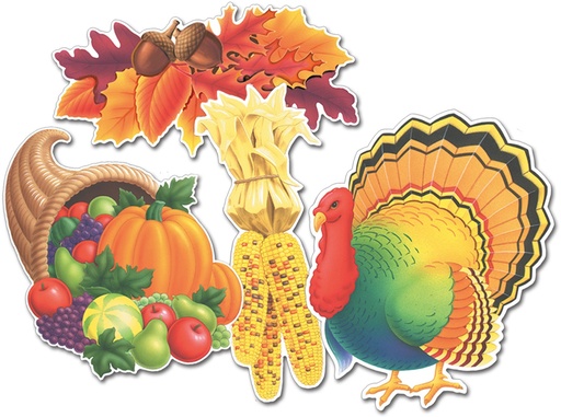 [99621] Thanksgiving Cutouts, 35cm