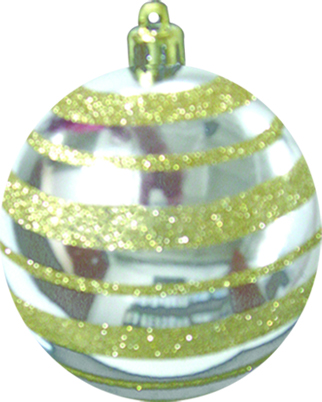 [FBCH1202G150-S] Bauble with Gold Glitter, 15cm