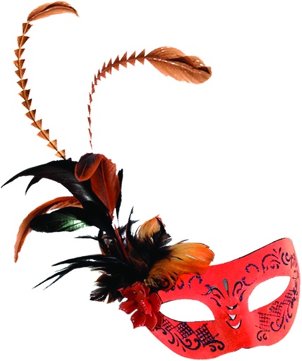 [CF002-OR] Feather Mask