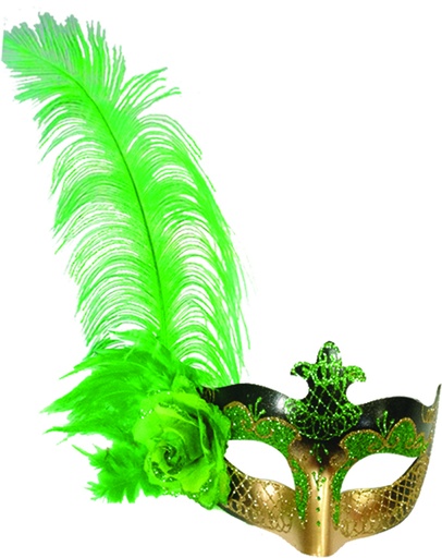 [CF012-G] Feather Mask