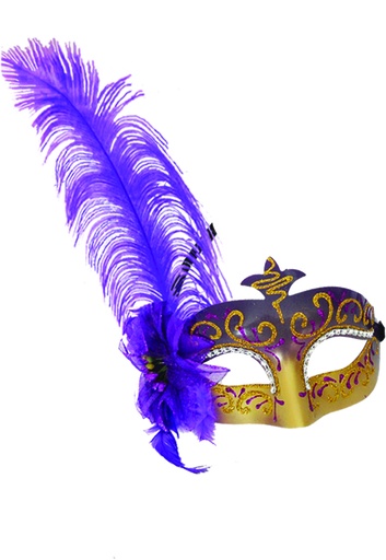 [CF012-PL] Feather Mask