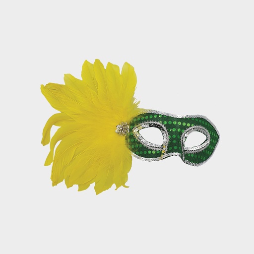 [CM18-GY] Feather Mask