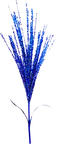 [EY011-B] 90cm Leaf Spray - Blue