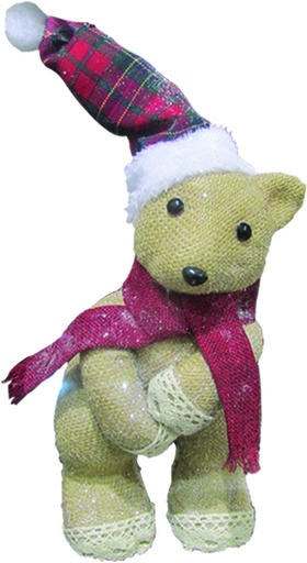 [EY039] Hessian Bear, 26cm