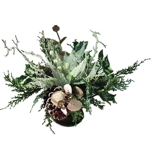 [EY069] Rattan Wreath Centrepiece, 30cm
