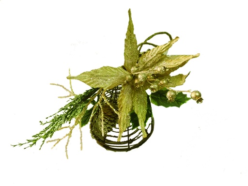 [EY070] Flower And Berry Centrepiece, 25cm