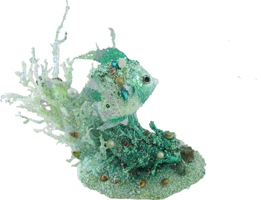 [EY072] Coral And Fish Centrepiece, 30cm