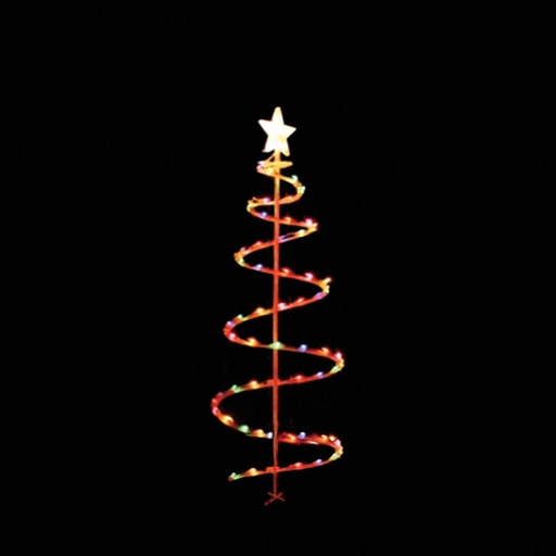 [EV019-25] Multicolour Light-Up Spiral Tree, 2.5m