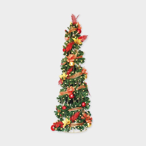 [FG092-09] 9' Metal Cone Tree