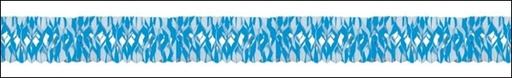 [FD10459] Diamond-Printed Mini-Garland - Blue/White
