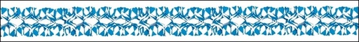 [FD12059] Diamond-Printed Tissue Garland - Blue/White