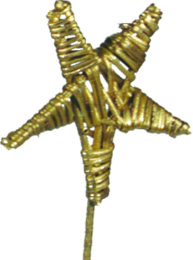 [GL096-40-GD] Lata Star with Stem, 8cm