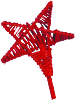 [GL096-40-R] Lata Star with Stem, 8cm