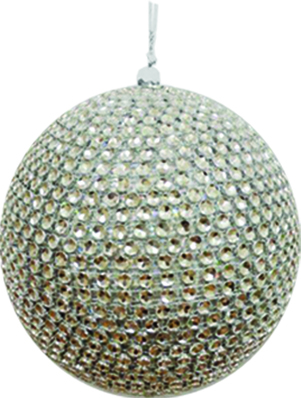 [HE002] 10cm Studded ball - Silver