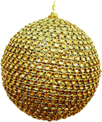 [HE004] 10cm Studded ball - Copper