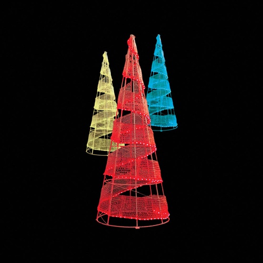 [HB004-200] 200cmH x 80cmD Light-up Spiral Tree, Remote Controlled RGB LED