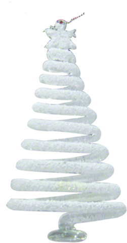 [CF3F194] Spiral Tree with Glitter, 15cm