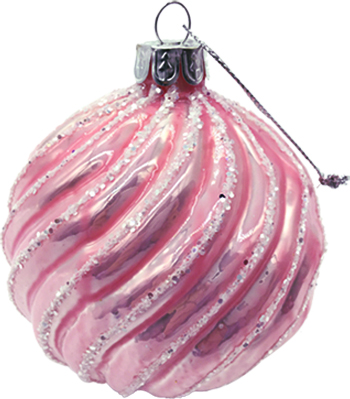 [HH111] 10cm Swirl Ball - Pink
