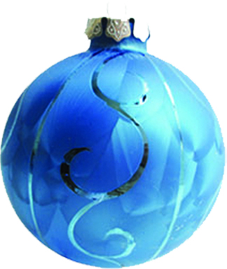 [JN010] 10cm Decorative Glass ball - Blue