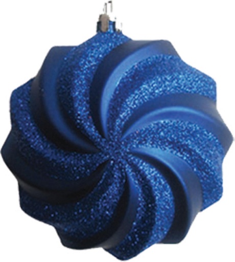 [JN070] 10cm Spiral Design Ornament - Blue
