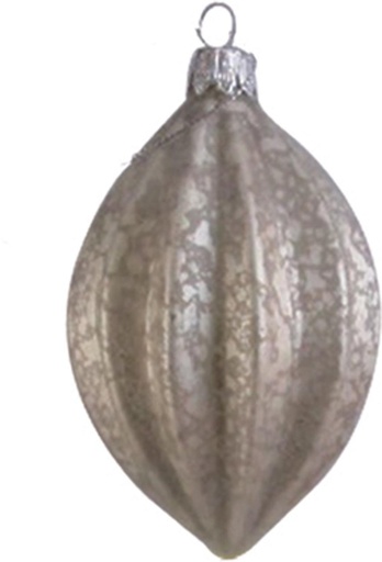 [ZH0933] Glass Oval Ornament, 11cm