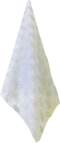 [KC60381] Ribbon #202, 48cm x 9.1m Fabric - Silver/White
