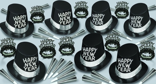 [K88257-BKS] Black Tie Assortment For 50