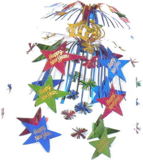 [Y11777-MC] 73cm Hanging Firework Decoration - Multicolour