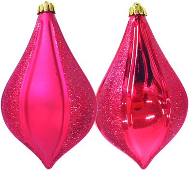 [LF114] 14cm Shiny and Matte Drops - Red