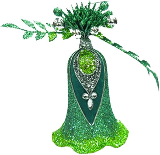 [3150-TE] 18cm Ornamental Bell - Teal