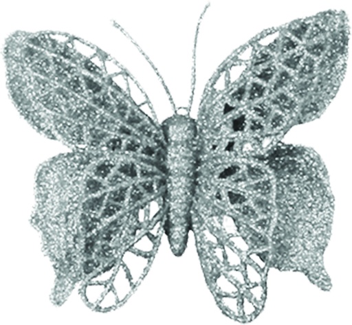 [RT122] 10cm Butterfly - Silver
