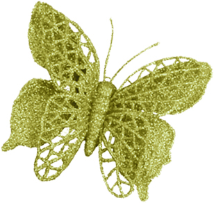 [RT123] 10cm Butterfly - Gold