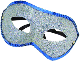 [CM209X-SB] Silver Mask with Blue Rim