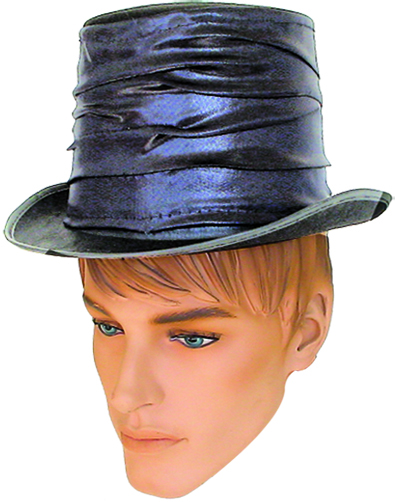 [SH904718-BK] Satin Top Hat