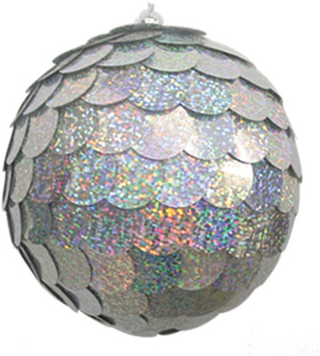 [AL15744-S] 13cm Sequin Ball - Silver