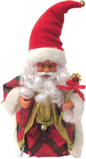 [THS1106-R] 15cm PVC Santa - Red