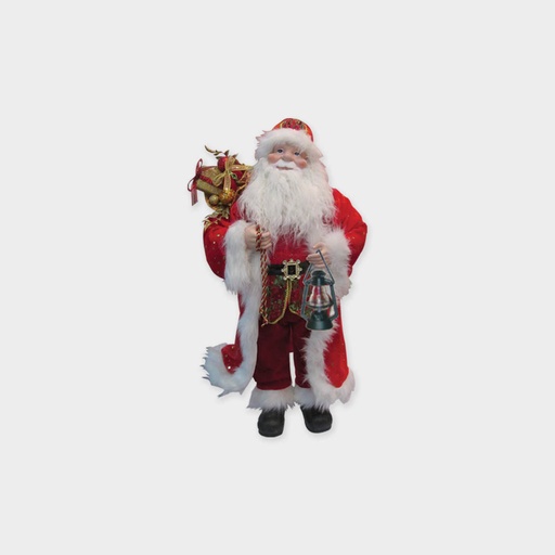 [TP002-24] 24" Standing Santa with Lamp - Red/White